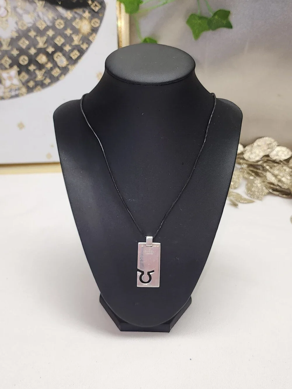Authentic Gucci 925 Silver Taurus Necklace